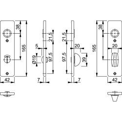 HOPPE KORTSCHILD 202KP 165X42 WC63X8 F1