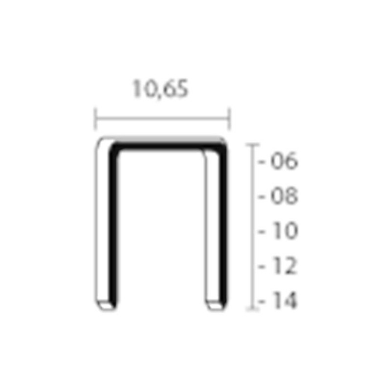 Union Niet Type Mw 14Mm Cnk - 4000 stuks