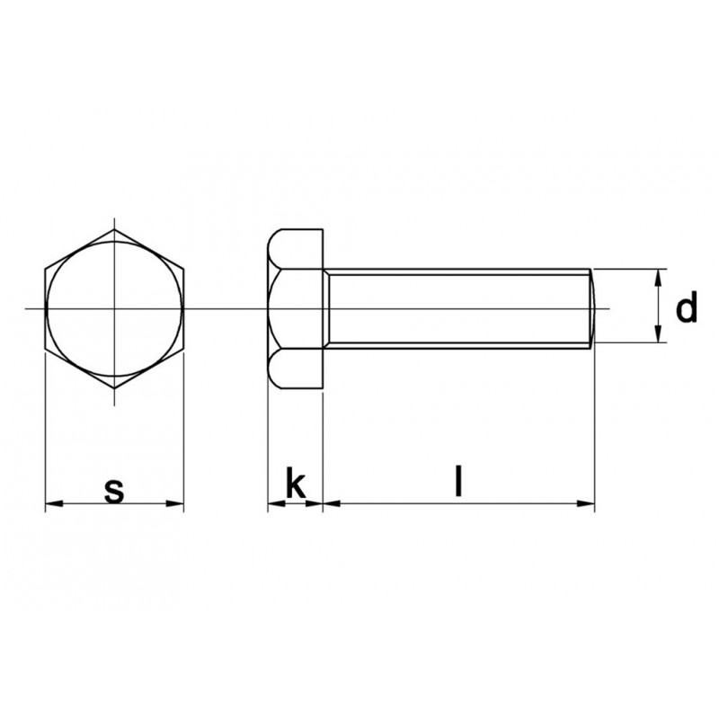 Tapbout Din933 8.8 M3X16Mm Verzinkt - 500 stuks