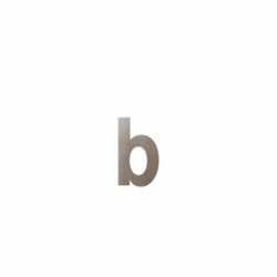 Letter B/ 156 mm Mocca blend