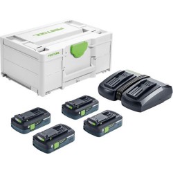 Festool Energie-Set SYS 18V 4X4,0 AH/TCL6 Duo