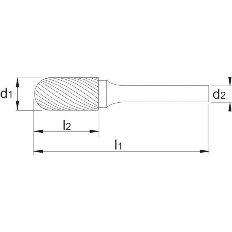 Phantom HM Cilinderfrees Uni - 6x18x6x60mm