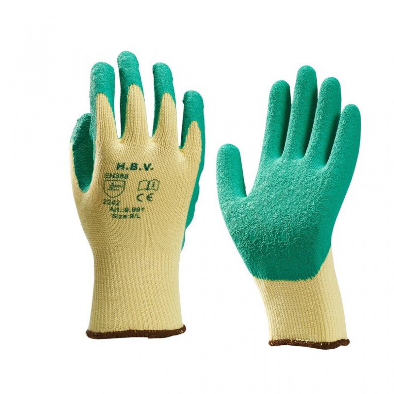 Handschoen Type 9991 L Latex - Groen - model - Showa