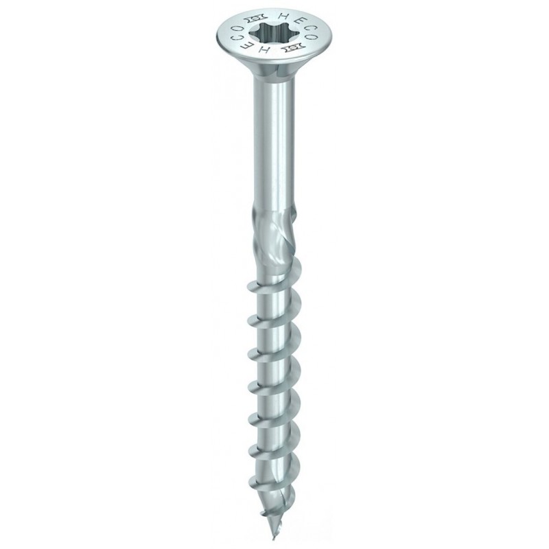 Heco Topix+ Spaanplaatschroef Platkop 6x70 deeldraad Torx30 - Verzinkt - 200 stuks