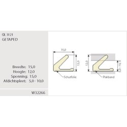 Qlon Tochtprofiel 3121 Wit...