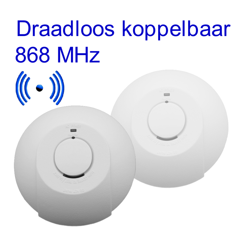 Rookmelder FIT-230RFL - Draadloos koppelbaar - 230V - 10 jaar