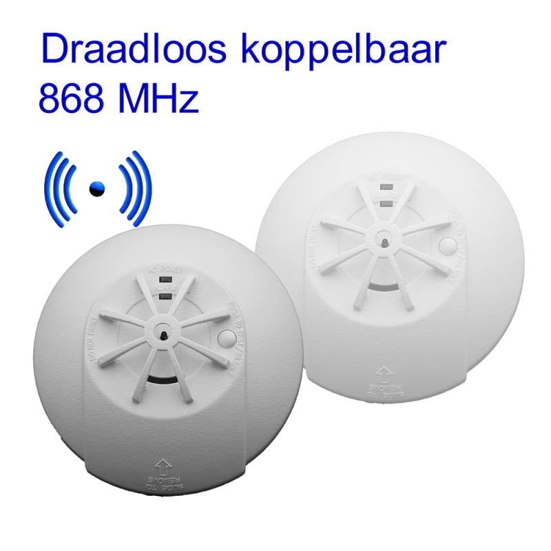 Hittemelder FITH-230RF - Draadloos koppelbaar - 9V - 1 jaar