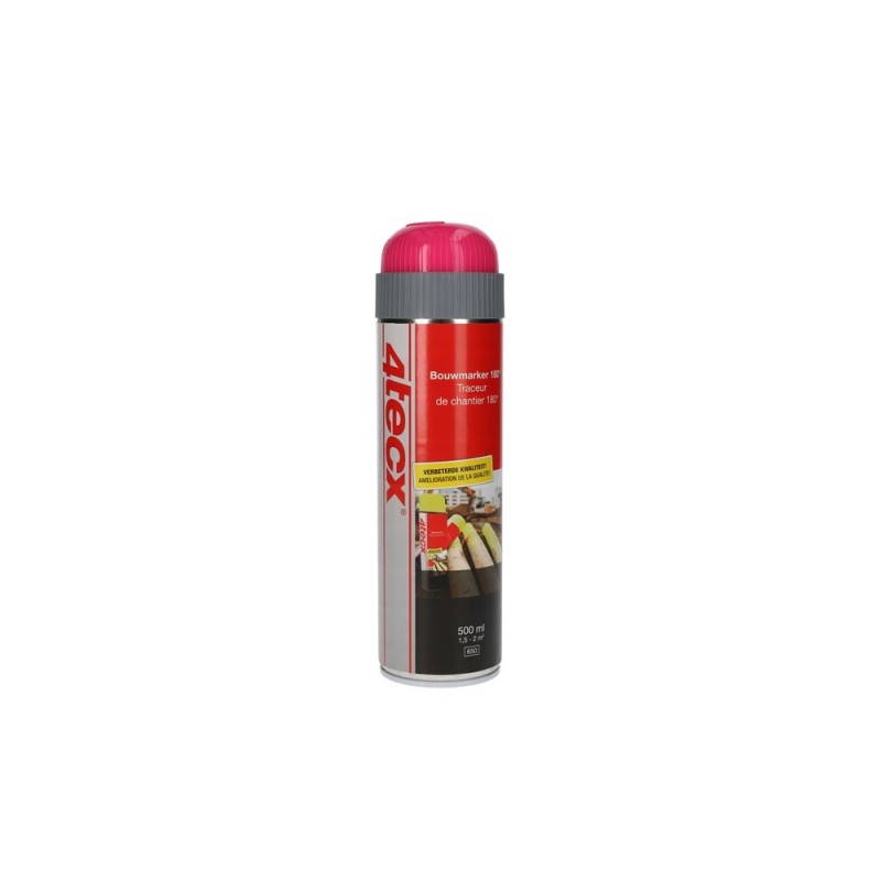 4tecx Bouwmarker Roze Fluor - 500ml