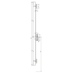 S2 Meerpuntssluiting C600 - Cilinderbediend - DM 55 - PC 92 - 1988mm - D1/2/3/4 - SKG ***