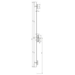 S2 Meerpuntssluiting C600-65U - Cilinderbediend - DM 65 - PC 92 - 1988mm - D1 + D2 - SKG ***