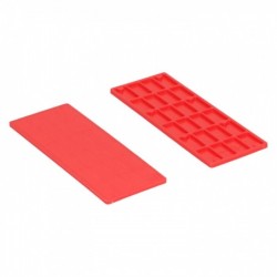 Rasterblokje 38x3mm - Rood - 1000 Stuks