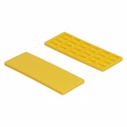 Rasterblokje 46x4mm - Geel - 500 Stuks